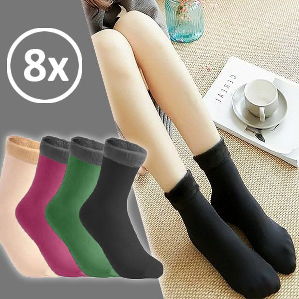 Meias térmicas de veludo (8 pares) VELVOCKS