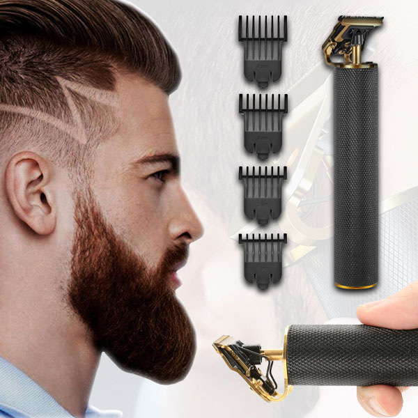 Aparador elétrico com lâmina em T - contornos definidos da barba e da linha do cabelo | GRITSY