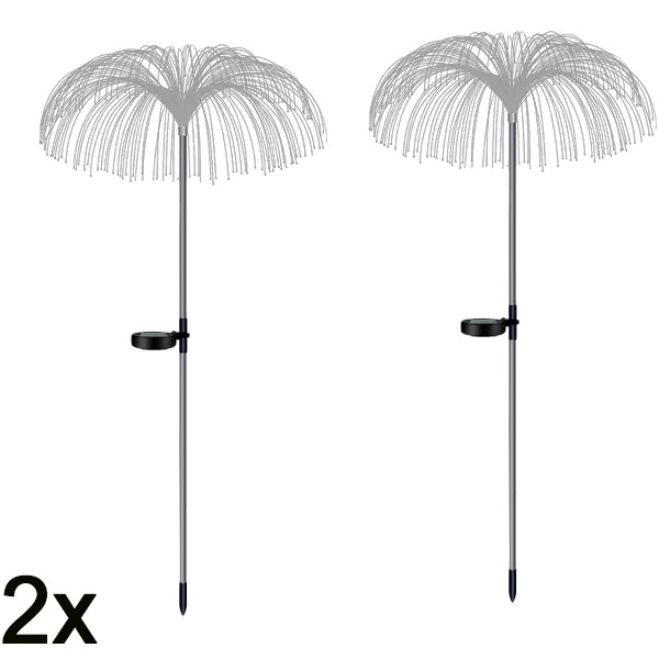 2x Luzes solares para um jardim tropical | LUMIPALM